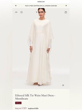 Veiled Collection Ethereal Silk Tie-Waist Midi Dress in Burgundy